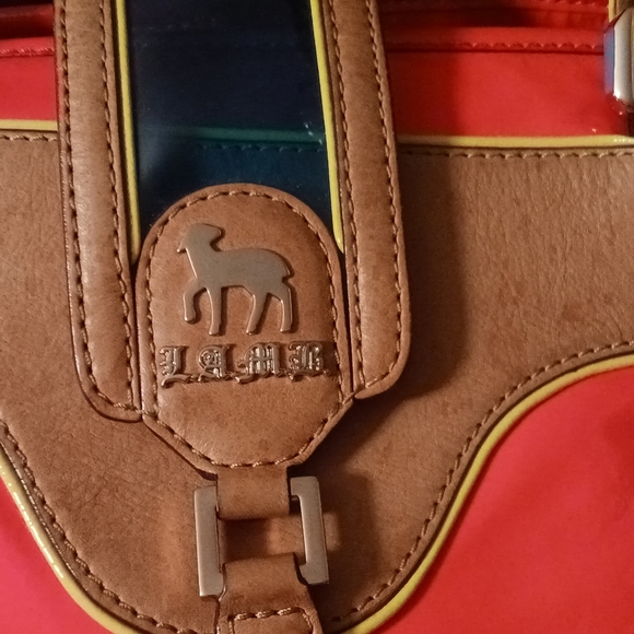 L.A.M.B. Kaleidescope Kaye Patent Leather Handbag - Picture 10 of 15